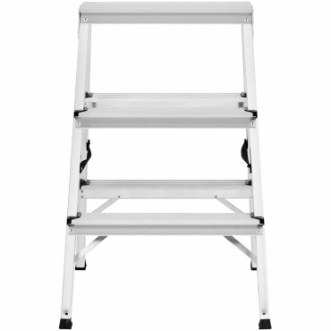 Ladder Ladder Ladder Aluminij Zložljiva 3 stopinj Višina 65cm do 150kg