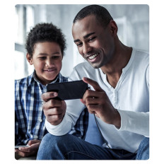 Vinklet kabelkabel til iPhone USB - Lyn MFI 2.4A 1M Sort