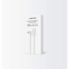 Vinklad kabelkabel för iPhone USB - Lightning MFI 2.4A 1M Svart