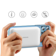 Mini Power Bank 10000Mah magneti z nakladalnikom QC PD USB USB-C bela