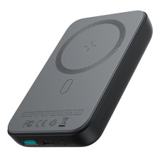 Mini Power Bank 10000mAh Magnetisk med lastare QC PD USB USB-C Svart