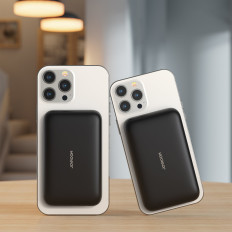 MINI POWER BANK 10000MAH Magnētiskais ar iekrāvēju QC PD USB USB-C Black