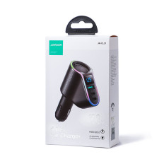 4in1 USB-A 2x USB-C PD 150W Carregador de carro preto