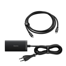 2in1 Gan5 Pro + Hub Carregador HDMI Converter 4K 2x USB-C USB-A Black