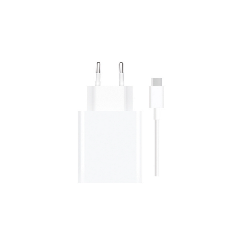 Fast network charger XIAOMI Φορτιστής ταξιδιού 33W PD + καλώδιο USB - USB-C WHITE