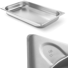 A linha de cozinha do recipiente de aço GN 1/1 alta. 65 mm - Hendi 806128