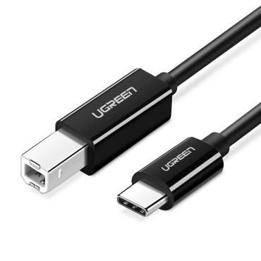 Kabelis USB-C printera kabelis - USB-B 480MB / s 2m melns