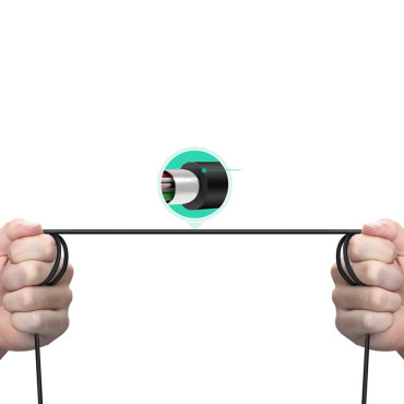 Καλώδιο για καλώδιο εκτυπωτή USB-C - USB-B 480MB / S 2M Μαύρο