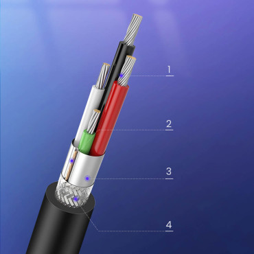 Dolga kabel USB-tiskalniški kabel - USB-B 480MB / S 5M črna