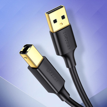 Long Cable USB-A Printer Cable - USB-B 480MB / S 5M Sort