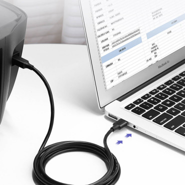 Dlouhý kabel USB-A Tiskárna kabel - USB-B 480MB / s 5m černá