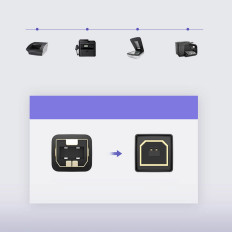 Dolga kabel USB-tiskalniški kabel - USB-B 480MB / S 5M črna