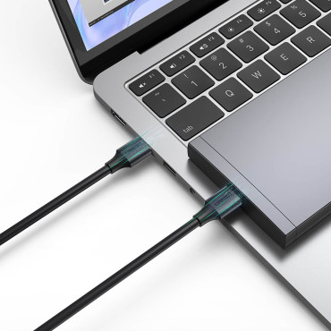 Kabelis USB-Kabelis 3.0 5GB / s 0.5m Black