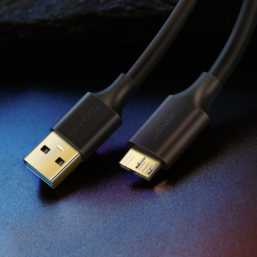 Cable de cable para el disco USB-A 3.0 - Micro USB-B SUPERSPEED 5GB / S 1M BLACK