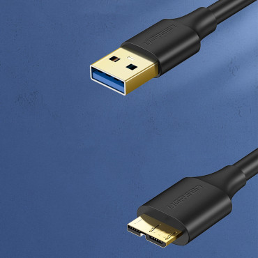 Cable de cable para el disco USB-A 3.0 - Micro USB-B SUPERSPEED 5GB / S 1M BLACK