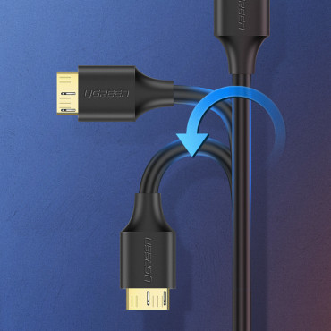 Cable de cable para el disco USB-A 3.0 - Micro USB-B SUPERSPEED 5GB / S 1M BLACK