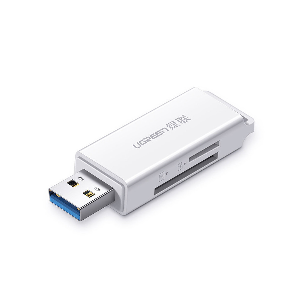 TF SD paměťová karta čtečka v USB 3.0 White