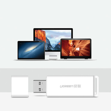 TF SD pamäťová karta čítačka pod USB 3.0 Biela