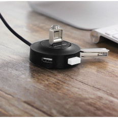 4W1 HUB USB 2.0 adapter 4x USB-A 480MB / S 1M valge