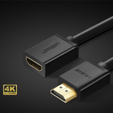 Κολλητικό καλωδίου επέκτασης HDMI 2.0 4K 1m Μαύρο