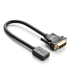 Adapteradapter med HDMI (Kvinna) till DVI (Man) 0.15m svart
