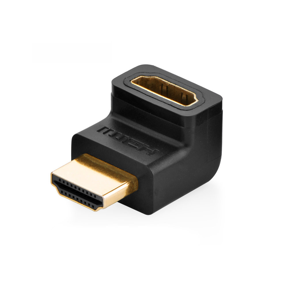 Úhlový připojovací adaptér pro zásuvku HDMI Black