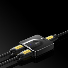 Spínač přepínače HDMI - 2x HDMI 4K 60Hz černá