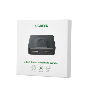 Byt HDMI-omkopplare - 2x HDMI 4K 60Hz svart