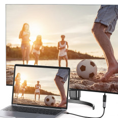 Adapteradapter med DisplayPort (Man) - HDMI (Kvinna) 4K 2K svart