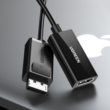 Adaptador adaptador con DisplayPort (Macho) - HDMI (hembra) 4k 2k negro