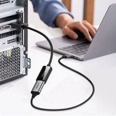 Adaptador adaptador con DisplayPort (Macho) - HDMI (hembra) 4k 2k negro