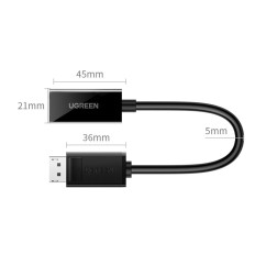 Adapteradapter med DisplayPort (Man) - HDMI (Kvinna) 4K 2K svart