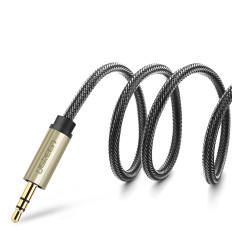 Kabelkabel Audio Distributör Mini Jack 3,5 mm - 2x Jack 6.35mm 1m grå