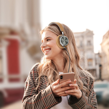 Robusztus kábel AUX AUX kábel Glock szögletes dugóban Minijack 3,5 mm 1m kék