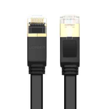 Sieťový kábel FLAT PATCHCORD U / FTP CAT. 7 10 GB / S 0.5m Čierna