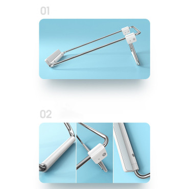 Stand regolabile per un supporto per laptop in argento