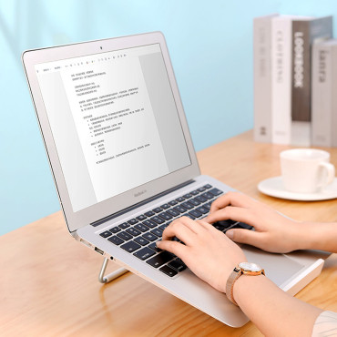 Adjustable stand for a silver laptop stand