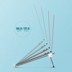 Stand regolabile per un supporto per laptop in argento
