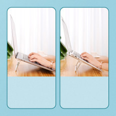 Adjustable stand for a silver laptop stand