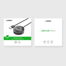 4In1 HUB USB 2.0 Adapter till 4X USB-A 480MB / s 1M Svart