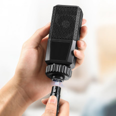 Audiokábel kábel 3.5mm Mini Jack (Férfi) - XLR (Nő) 1m fekete