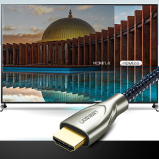 Patvarus kabelis HDMI 2.0 4K 60Hz kabelis 1m pilka