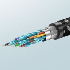 Odolný kabel HDMI 2,0 4k 60Hz kabel v 1m šedé