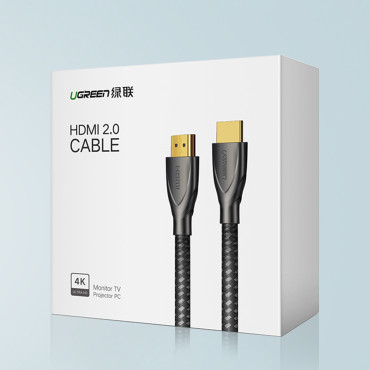 Patvarus kabelis HDMI 2.0 4K 60Hz kabelis 1m pilka