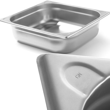 Conteneur GN 2/3 en acier Kitchen Line hauteur 65 mm - Hendi 806227