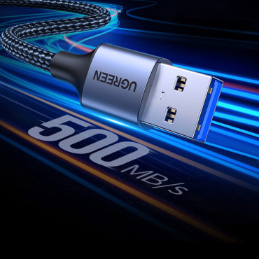 Izturīgs USB 3,0 5GB / s 1m 1m kabeļu kabeļa pagarinājums