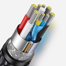 Trpežna USB 3.0 5GB / s podaljšek kabla 0.5m siva
