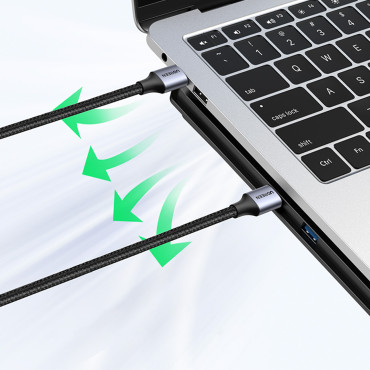 Holdbar kabeltråd i USB 3.0 5GB / S 0.5m grå