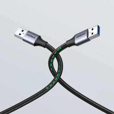 Holdbar kabeltråd i USB 3.0 5GB / S 0.5m grå