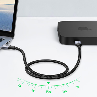 Holdbar kabeltråd i USB 3.0 5GB / S 0.5m grå